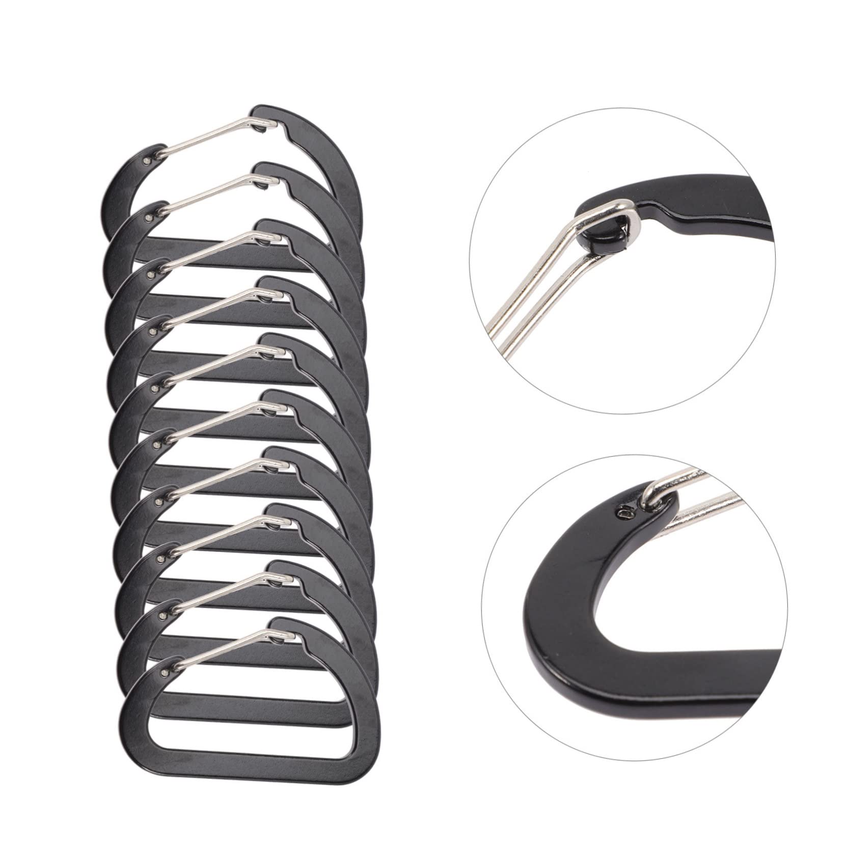 BESTonZON Moschettone Shaped Per Arrampicata Accessori Per Escursionismo E Ganci Resistente Per Attività Outdoor Per Attrezzatura Sportiva