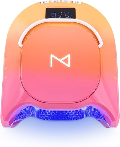 Miniatura 2 de GlowPro - Lámpara LED de curado de uñas híbrida profesional de 86 W, inalámbrica, recargable, secado rápido, ideal para manicura y pedicura (naranja