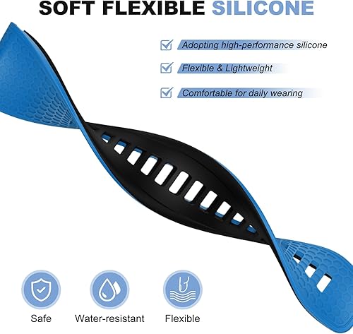 Miniatura 3 de OVERSTEP Correa de reloj compatible con Fenix 5X, correa de reloj de silicona suave de 0.06 pulgadas de ancho para Garmin Fenix 5XFenix 5X PlusFenix