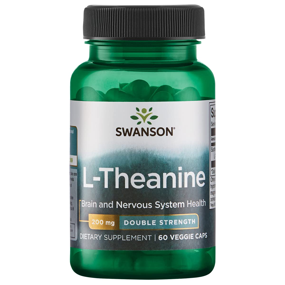 Swanson Suntheanine L-Theanine, 200Mg - 60 Vcaps