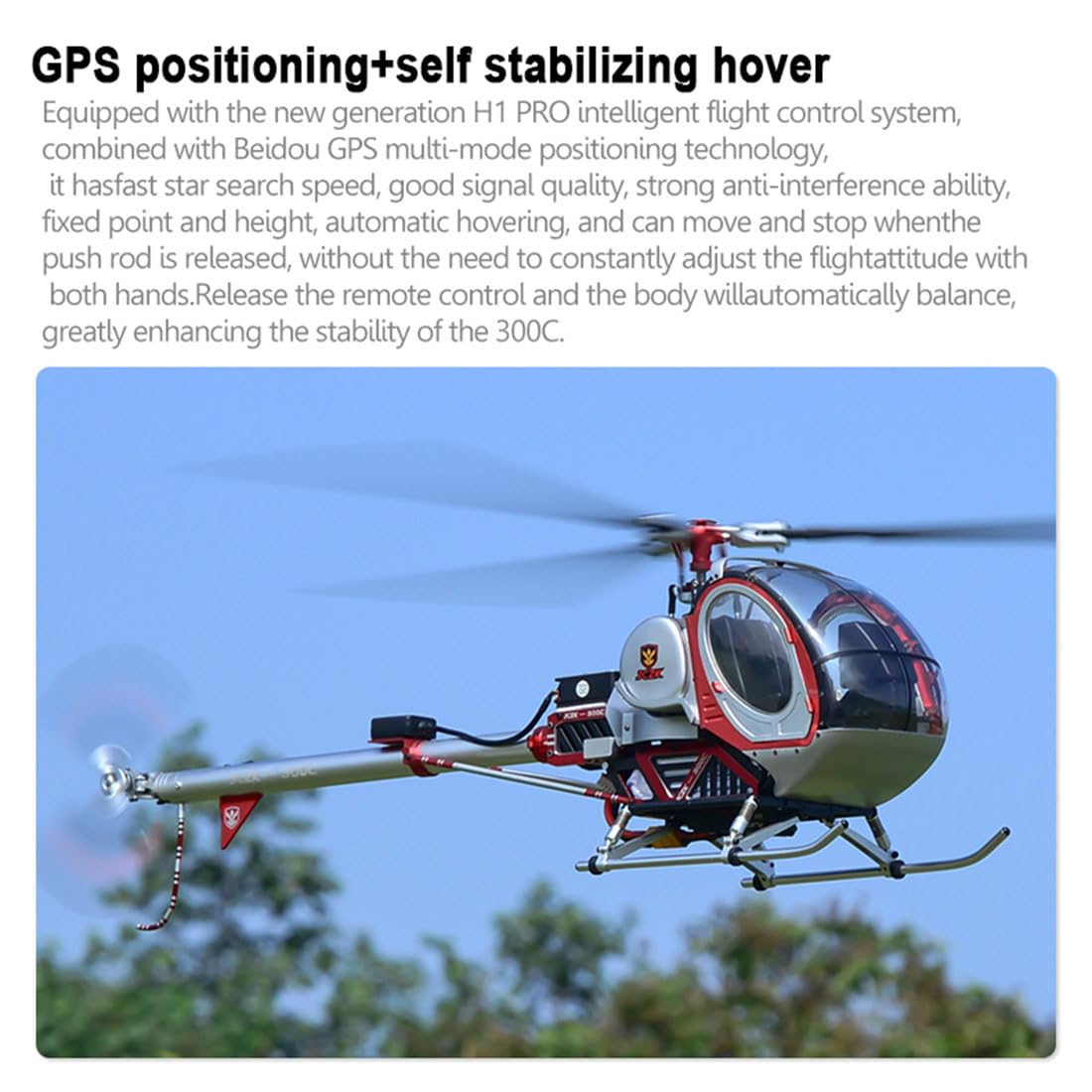 Amazon.com: ConsoleXpress RC Helicopter with GPS for Adults, JCZK