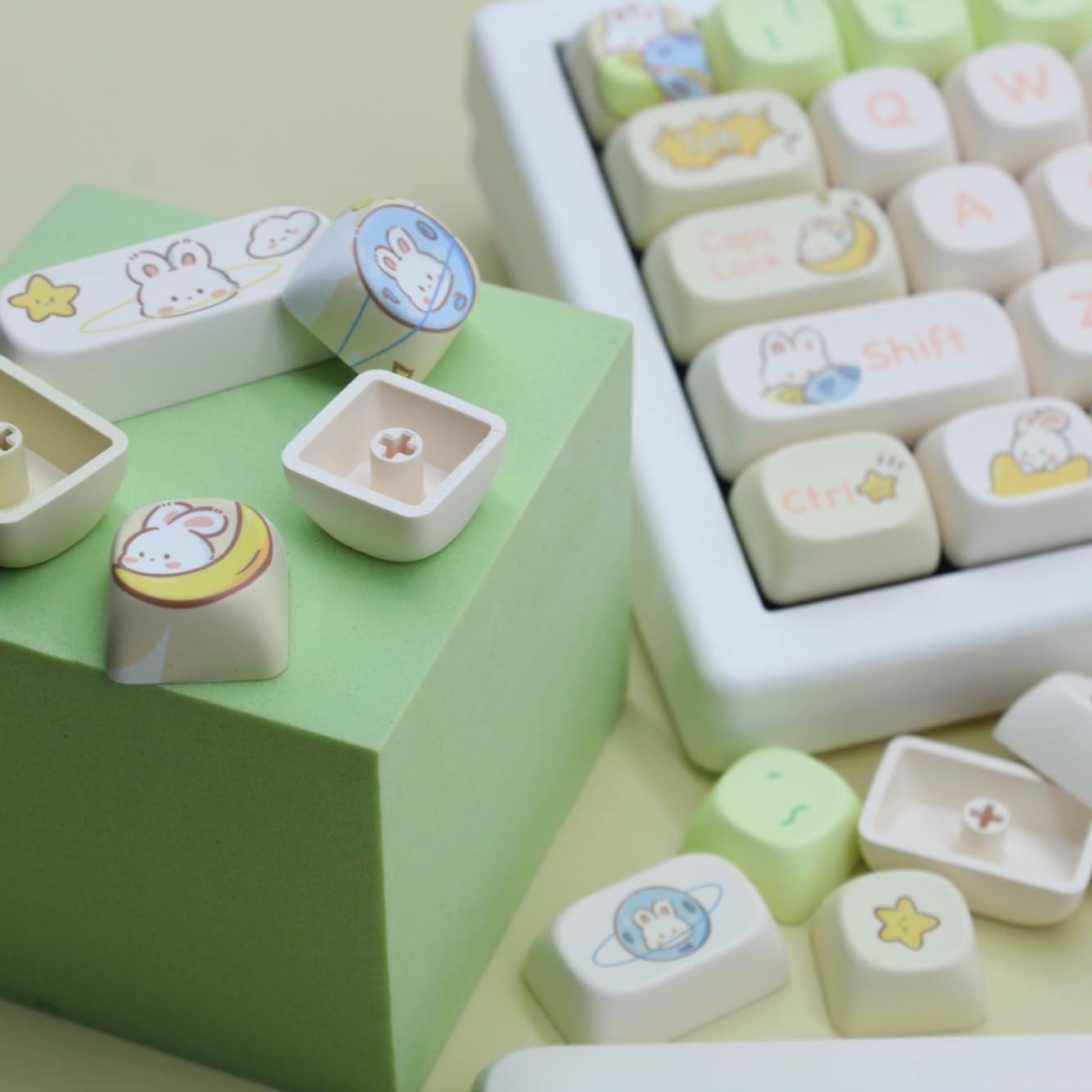 Amazon.co.jp: Cmokifuly MOAプロファイルキーキャップ、かわいい