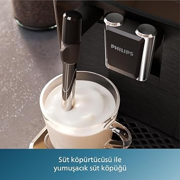 Philips 2200 Series Fully Automatic Espresso Machine, Touch Screen, Classic Milk Foamer, 2 Beverages, EP2220/10