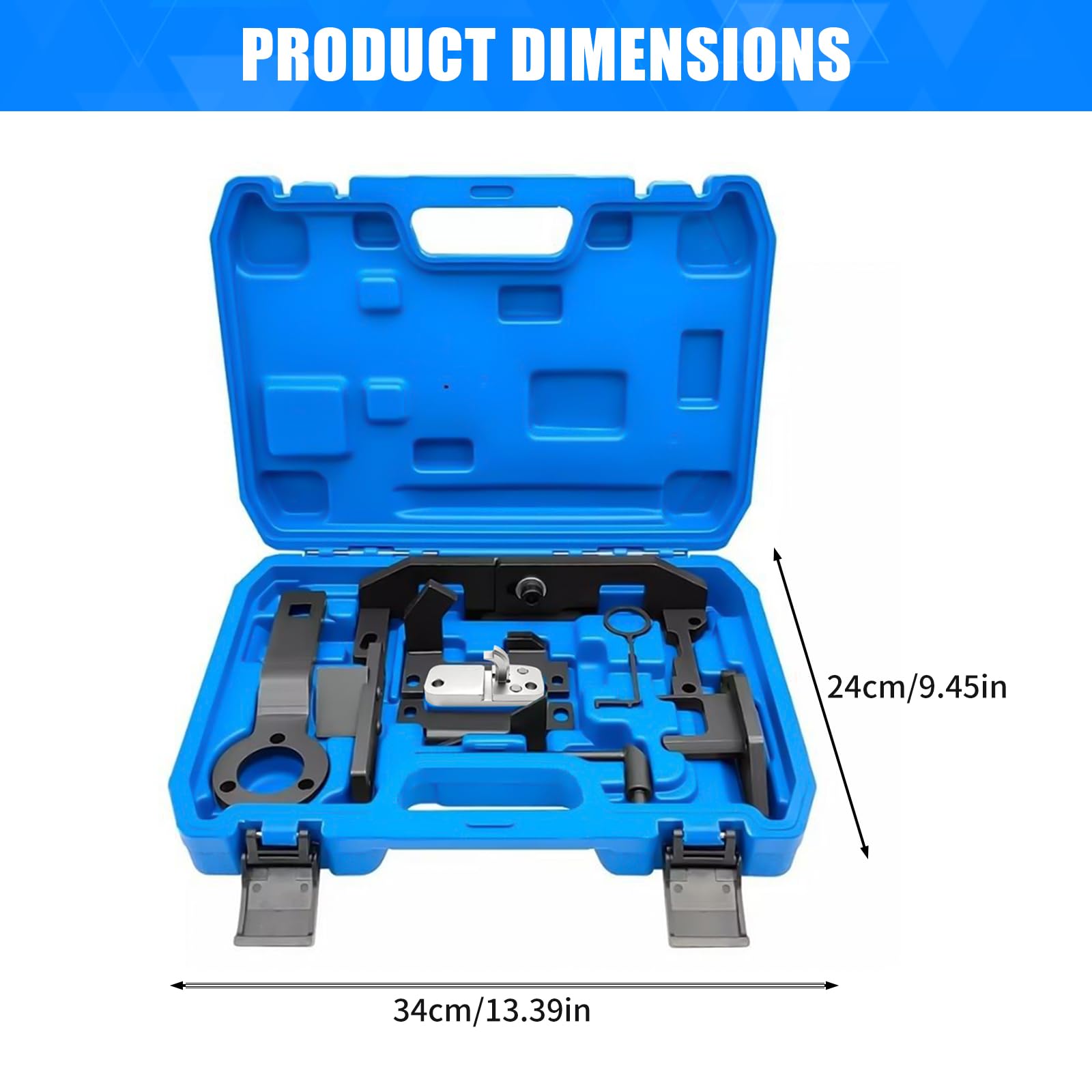 Kit Attrezzi Fasatura Motore 1.0 1.2 VTi/PureTech, Utensili Cinghia Distribuzione Compatibili con Citroën Peugeot Opel, Bloccaggio Albero a Camme, OEM 0109-2A 2B 2C 2D G-0109-2E (B)
