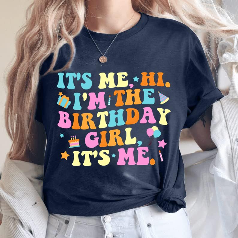 Image of Happy Birthday Shirts for Women Cute My Day My Way Birthday Girl T Shirt