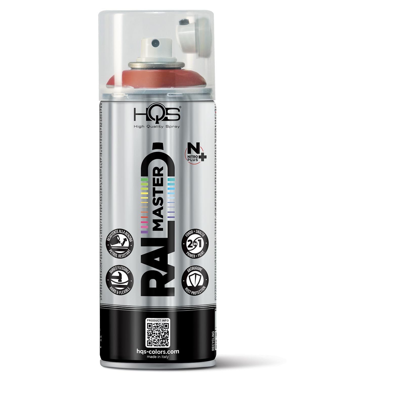HQS RAL MASTER Lackspray 400ml Nitro RAL-Farben (6, RAL 6002 Frühlingsgrün glänzend)