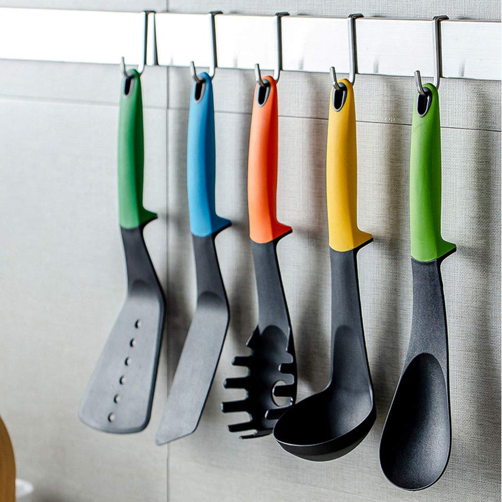 Espátula Juego de espátulas de Silicona Premium de Alta Resistencia al Calor, Juego de Herramientas Especiales for cocinar en Cocina Antiadherente, Juego de 6 espátulas de Cocina