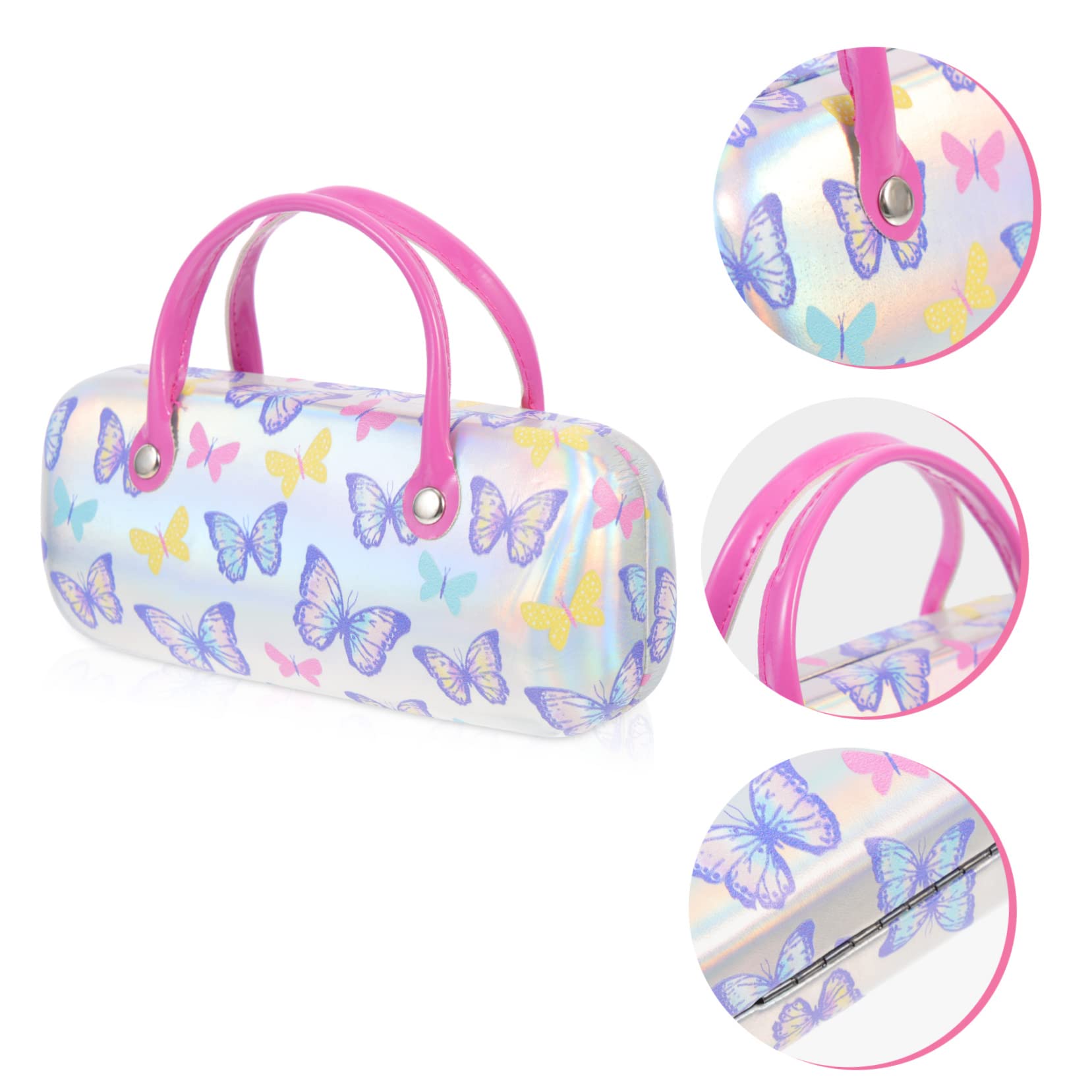 Holibanna Kreative Tragbare Kind Gehäuse Glasbehälter Für Terrarium Süße Kosmetiktasche Pu-brillen-aufbewahrungsbox Kindersonnenbrille Mit Etui Brillenetui Für Mädchen Student Pu-leder