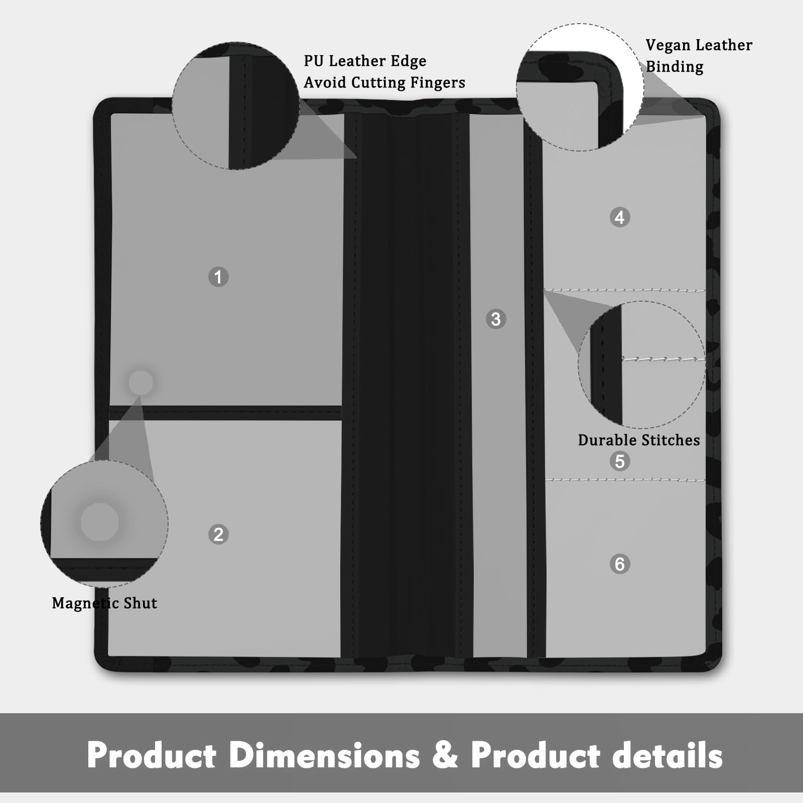Car Registration and Insurance Holder with Magnetic Closure for License Cards and Documents All Vehicle Needs and Car — view 2