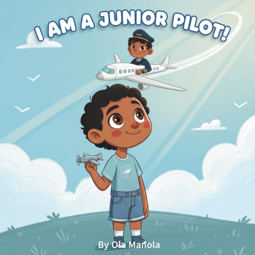 I am a Junior Pilot!: A Dream Big Career Adventure About Confidence, Learning, and Flying High. Fully quality illustrated book. (I Am a Helper! Series of books for children.)