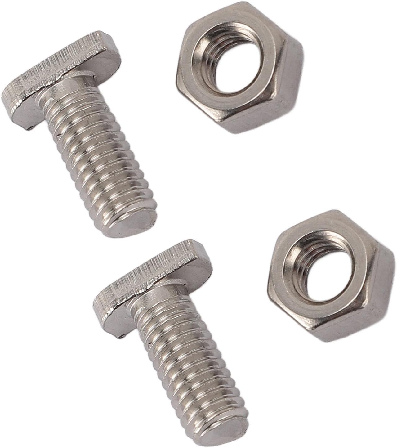 50pcs Greenhouse Bolts Nuts Set, Stainless Steel Greenhouse Bolts and Nuts M6X14 Bolts and M6 Hex Nuts for Outdoor Plant Gardening Installing and Fixing Greenhouse