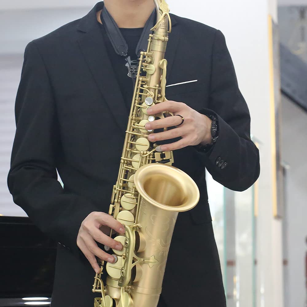 Rollins Saxophone alto RSA-X7-II, E flat Selmer 54-Key,Matière laiton,cuivre nu