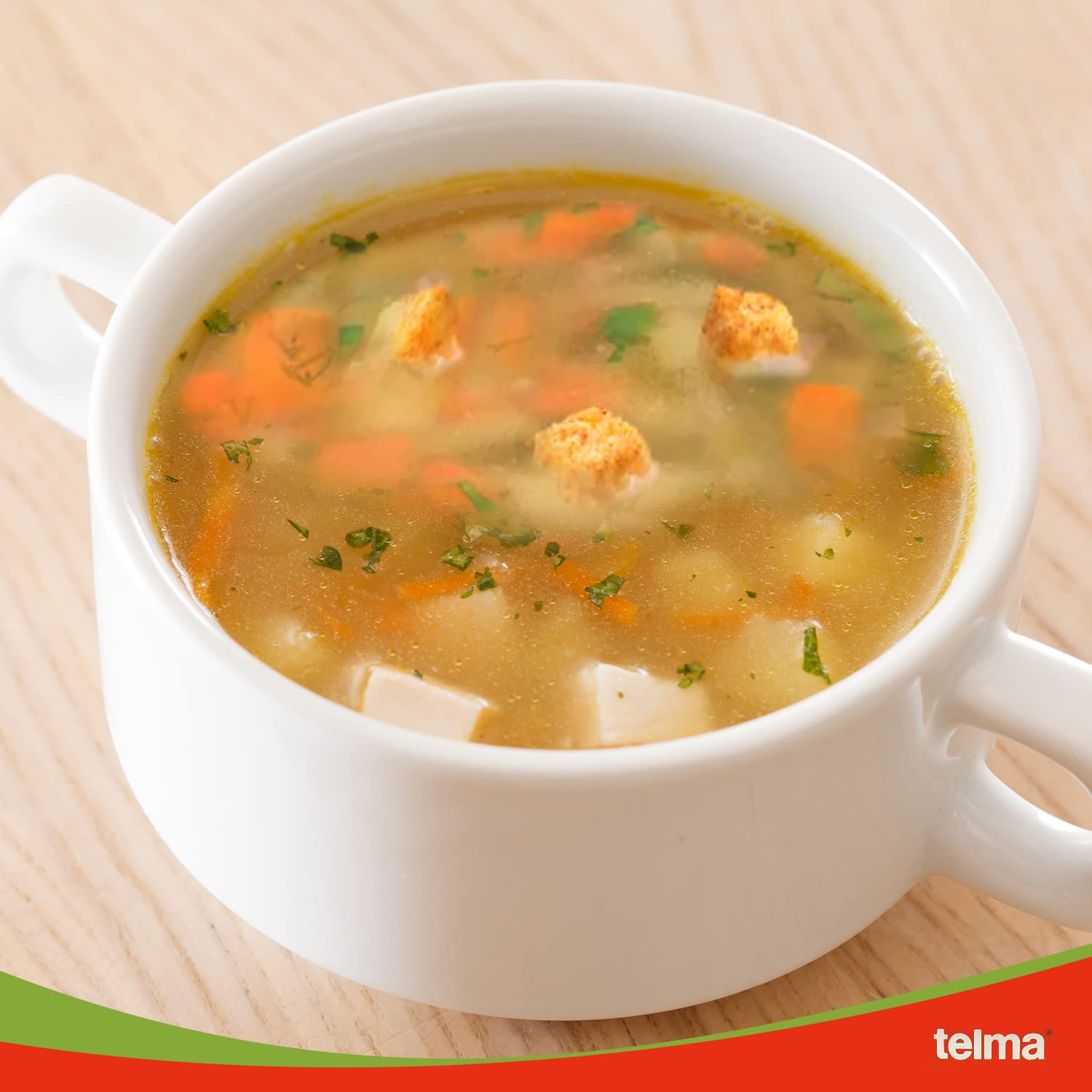 Telma Pacchetto di zuppa istantanea aromatizzata al pollo (confezione da 6 x 2) - Kosher