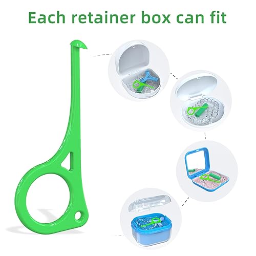 Miniatura 3 de Herramienta de extracción de alineadores, 5 herramientas de extracción de llaves invisibles, herramienta de extracción de retenedores, adecuada para