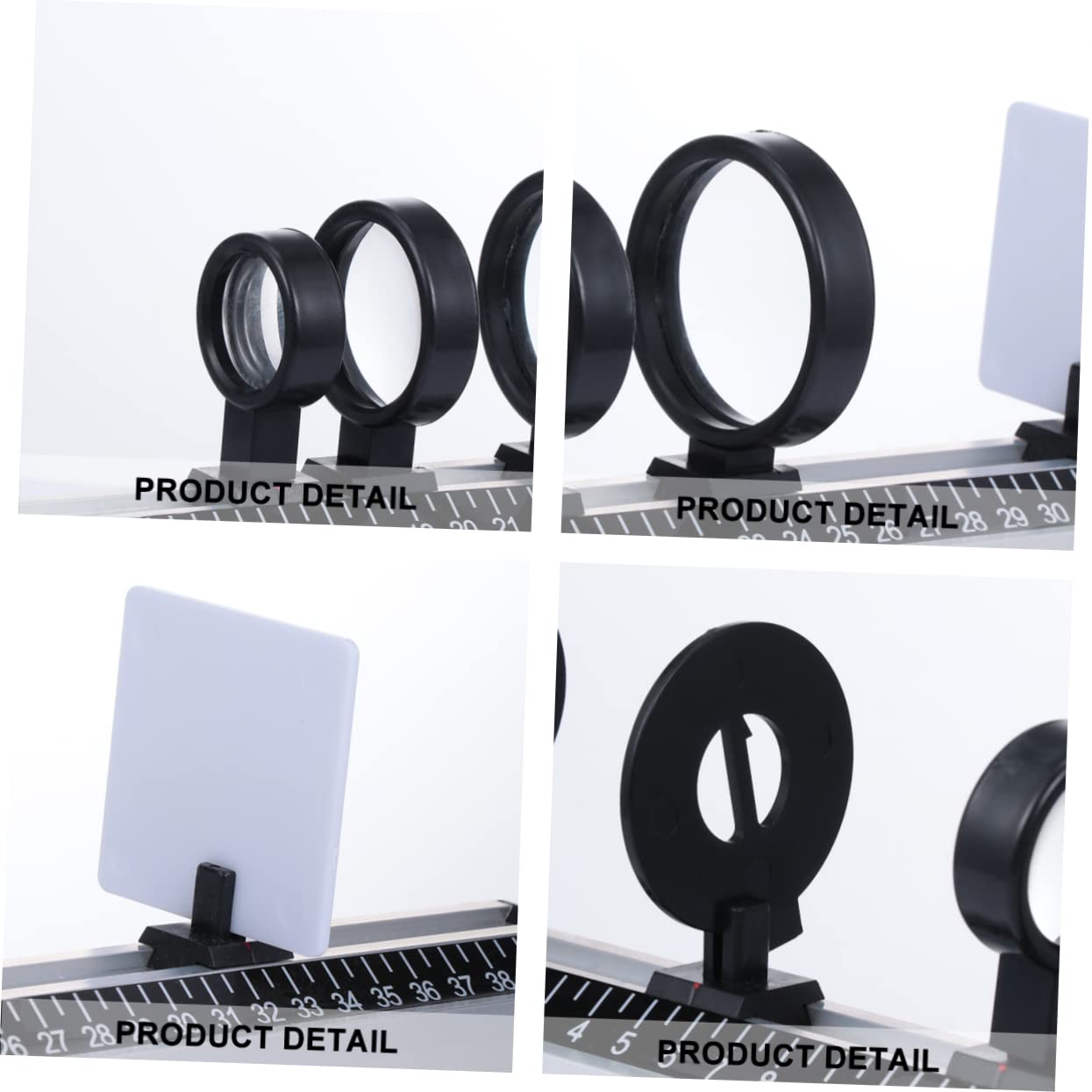 Cabilock 9pcs Optical Experiment Equipment Set for Physics Education Concave and Convex Lens Imaging Tools for Classroom Demonstrations and Scientific Experiments