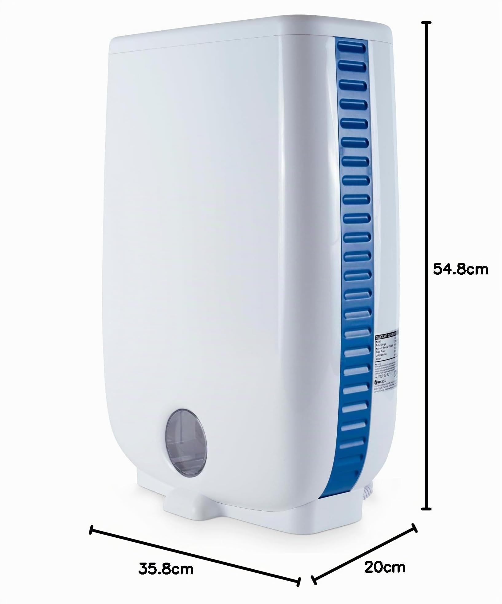 Deshumidificador Meaco DD8L 8L/día – Silencioso, compacto y de bajo consumo, ideal para interiores, con sistema inteligente y control gráfico avanzado