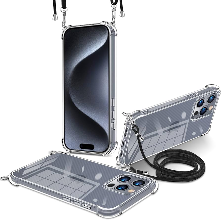 Amazon.co.jp: iPhone 15 Pro ケース クリア ネックストラップ 首かけ Amazon.co.jp: iPhone 15 Pro ケース クリア ネックストラップ 首かけ
