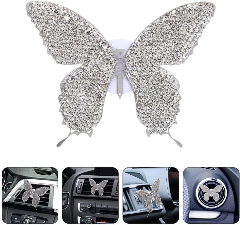 GLEAVI Car Air Freshener Vent Clip with Rhinestone Stylish Car Perfume Diffuser for Vehicle Air Outlet Easy to Install Freshens Interior