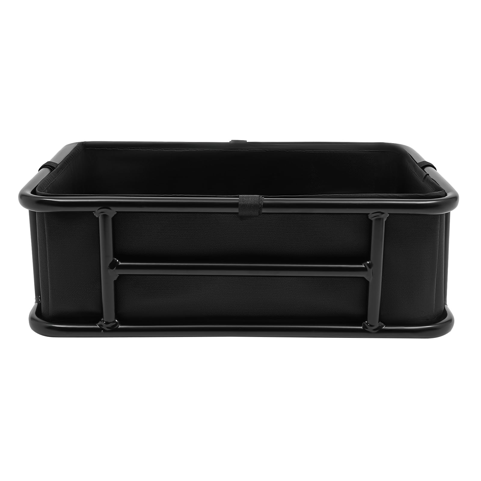 Panier de vélo arrière 456 x 320 x 150 mm, panier de roue arrière avec filet à bagages, doublure intérieure amovible, capacité de charge jusqu'à 70 kg, panier de porte-bagages pour chiens, animaux