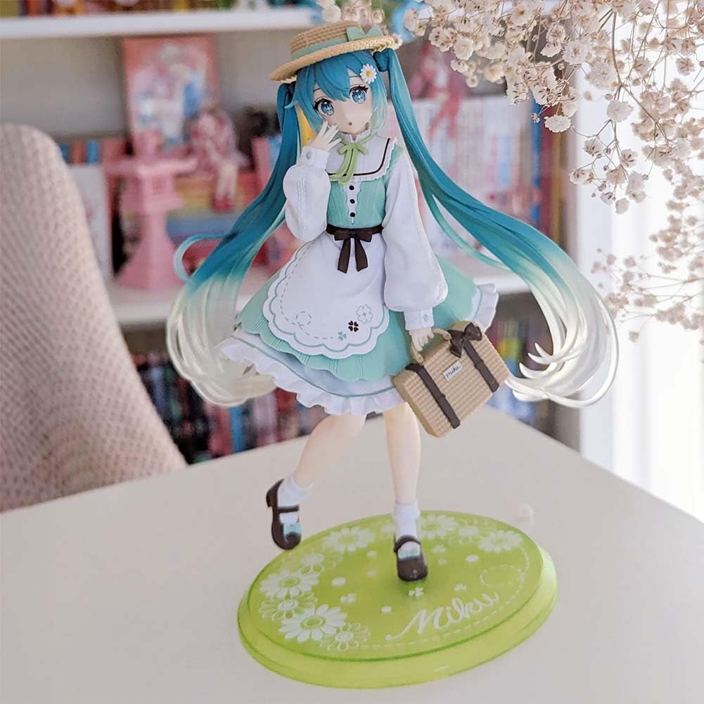 Zhongkaihua 2 statuette Miku in vestito, modello di statua in PVC, Miku, statuetta decorativa, 14/18 cm, regalo per gli appassionati di anime