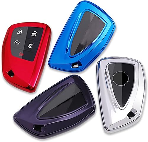 Miniatura 6 de Funda para llavero de entrada sin llave para GMC Yukon Chevy Suburban Tahoe GM-1354156513537962 Buick (azul)