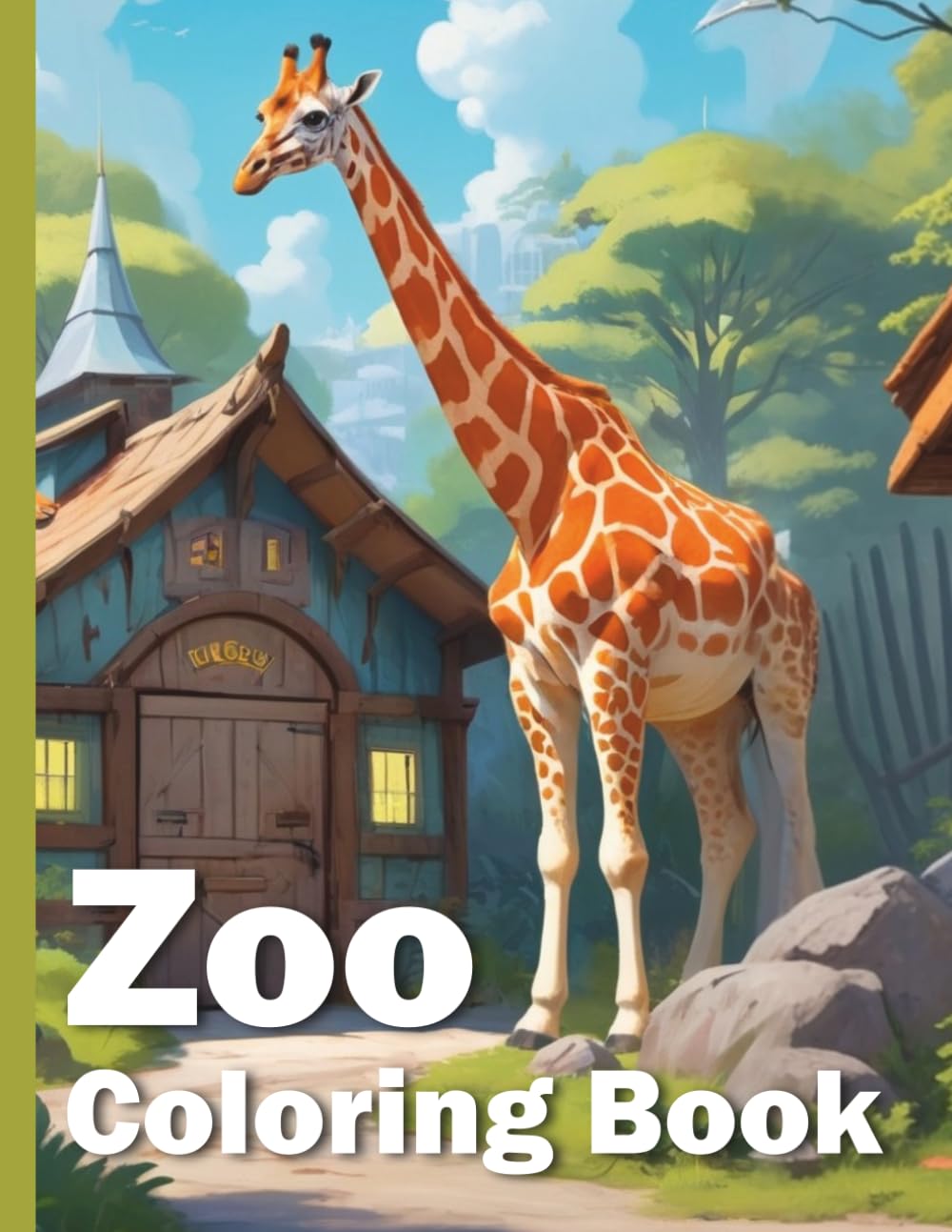 Zoo Animals Coloring Book XXL: Realistic Zoo Coloring Book: Over 50 animal motifs for little and big artists