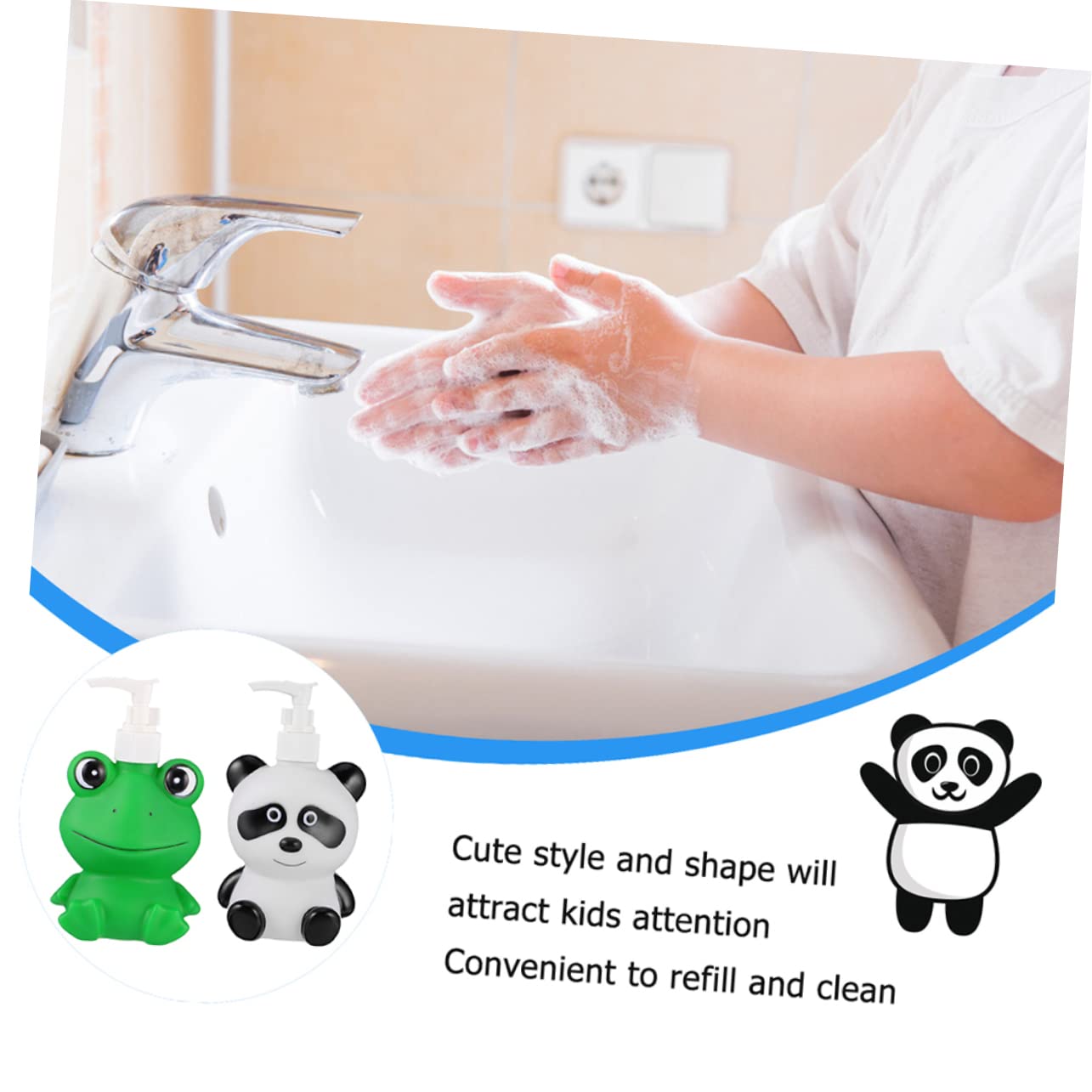 CONGARTENO Empty Dispensers Press Lotion Storage Bottles Modern Design Wide Opening