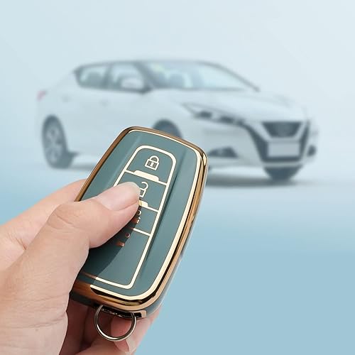 Miniatura 5 de Compatible con funda para llavero Toyota con llavero de TPU suave funda protectora para llave para Highlander RAV4 Camry 2018-2022, Azul