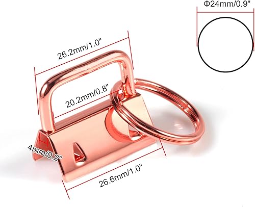 Vista 30 de SPEEDWOX Accesorios para llavero con anillo dividido, juego de correas para manualidades