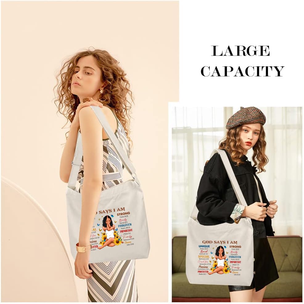 Image of Lify Women's Retro Large Size Canvas Shoulder Bag Hobo Crossbody Handbag Casual Tote - 1 Piece
