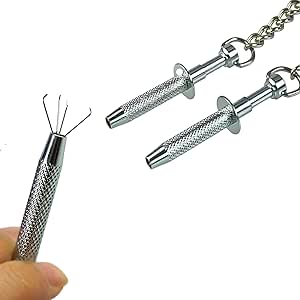 Nippelklemmen EXTREM/extra fies - für Nippel sowie Klitoris aus Metal - Erotik BDSM SM Bondage Klemmen Stimulator Sexspielzeug abnehmen Klammer Brüste Klitorisklemmen Extrem Verstellbar (Extrem)