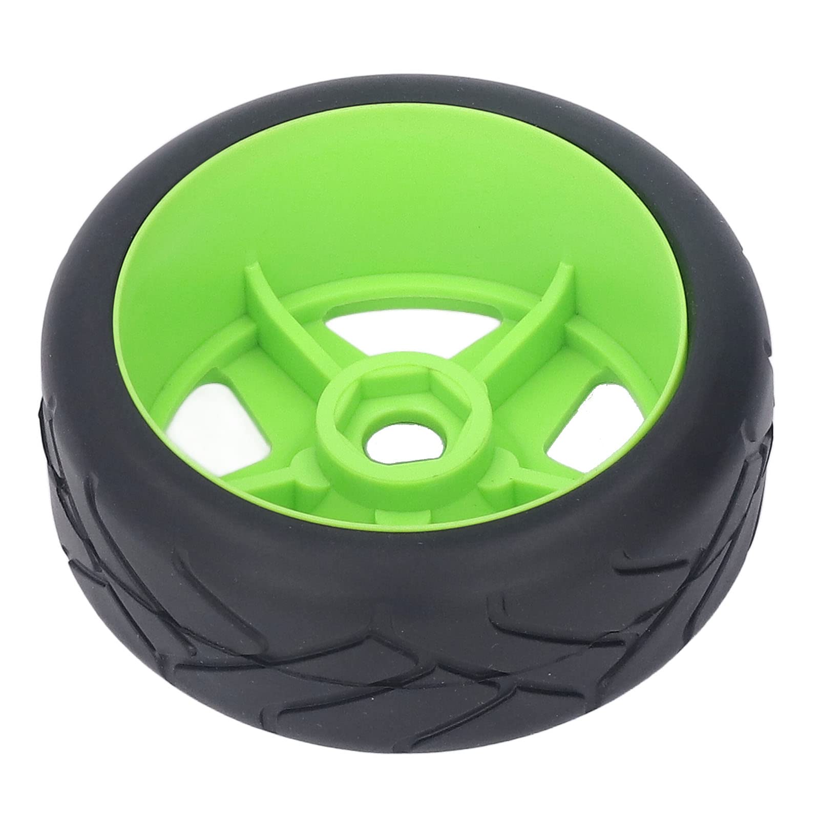 Rimes de Ruedas de plástico para Carreras 1/8 RELAS RC RC con neumáticos de Goma de Agarre Fuertes 4 pcs (Verde)