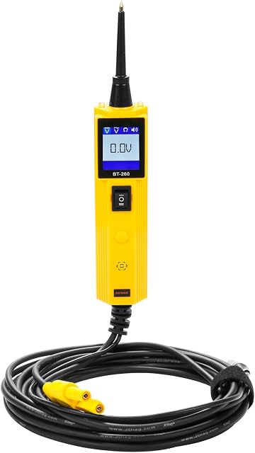 AUTOOL BT260 Power Probe Automotive Circuit Tester Electrical System Diagnostic Tool for 6V/12V/24V Vehicle/Boat/Motorcycle/Heavy Duty/Truck Circuit System