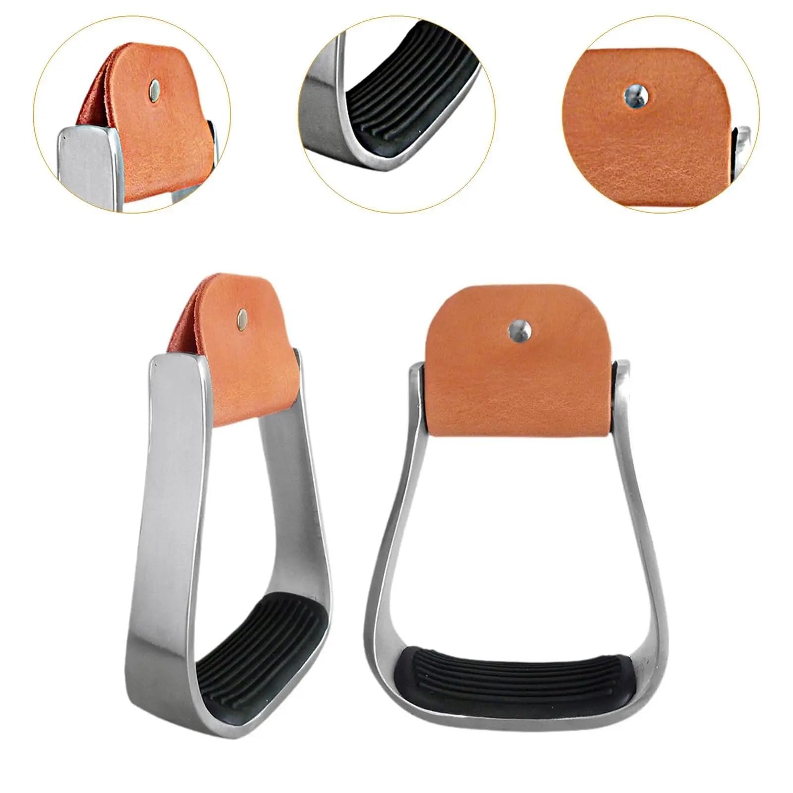 2 estribos de equitación para actividades al aire libre, sillas de montar a caballo, pedales de aluminio