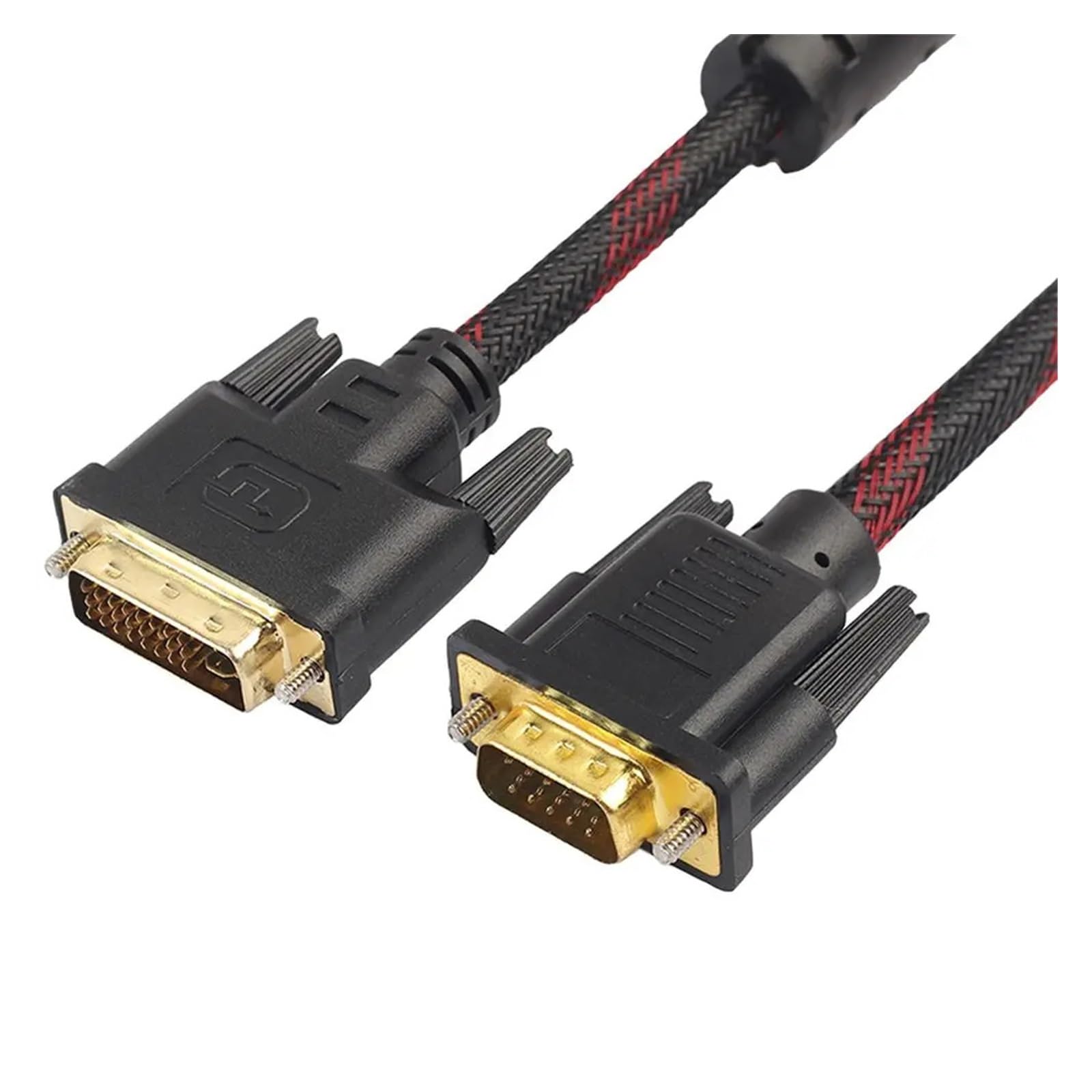 Câble DVI mâle vers mâle DVI-I 24+5 fils bidirectionnel DVI-I vers ligne vidéo compatible avec les moniteurs HDTV DVD d'ordinateur portable 1,5 m