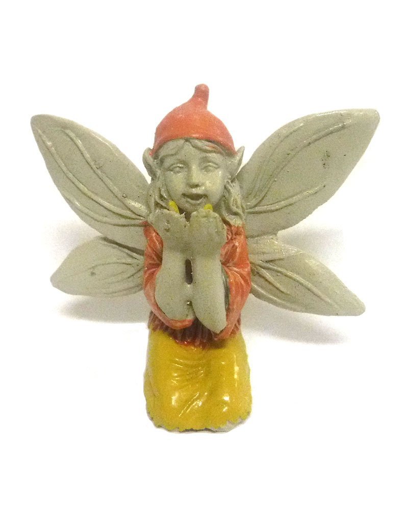Kathys Show Tack Fiddlehead Fairy Village - Garden Fairies - Butterfly Fairy 2.5"h Pink