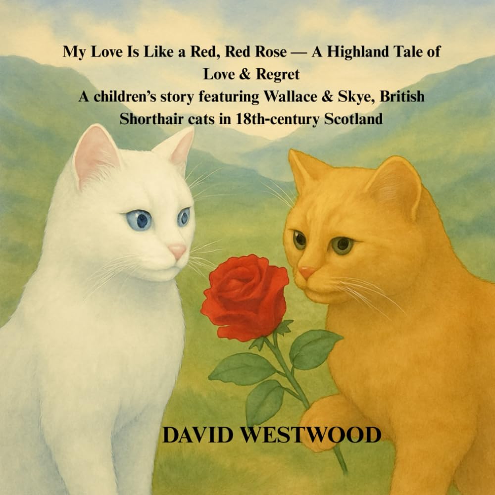 My Love Is Like a Red, Red Rose — A Highland Tale of Love & Regret A children’s story featuring Wallace & Skye, British Shorthair cats in 18th‑century Scotland (Robert Burns for children)