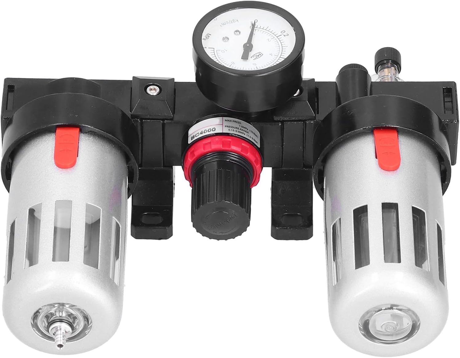 Air Filter Pressure Regulator Kit, Pneumatic Compressors Lubricator, Compressor