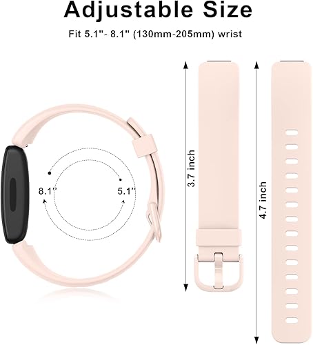 Miniatura 3 de Paquete de 3 correas de silicona Ace 3 compatibles con Fitbit Ace 3 para niños y niñas suave agradable al tacto impermeable ajustable accesorios