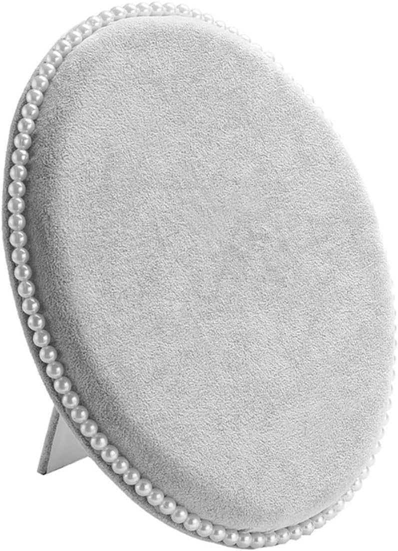 Outanaya Women’s Earring Display Rack Jewelry Organizer with Ice Gray Velvet Large Oval Panel Wall-mounted Earring Storage Holder for Home Desktop Accessory Organization