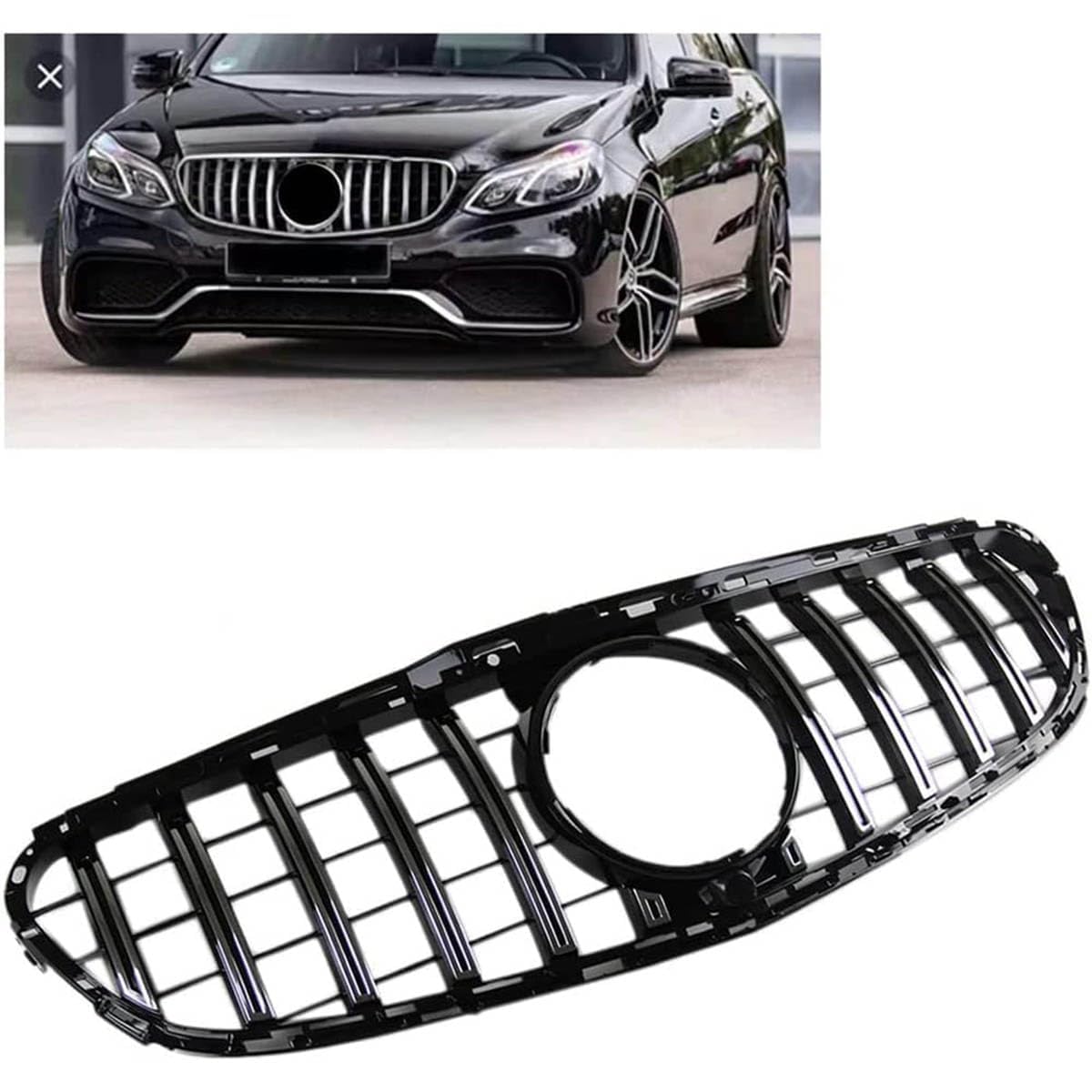 Calandre avant Mercedes Classe E W212 pour réparer une grille de pare-chocs cassée 2014-2016