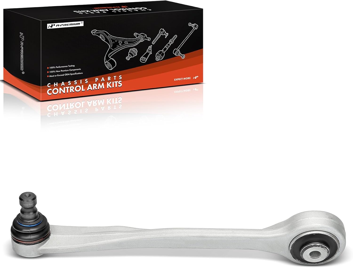 A-Premium Front Left Forward Upper Control Arm, with Ball Joint & Bushing, Compatible with Audi & Porsche - 2010-2019 - A4 allroad, Q5, A5 A6 Quattro, A7 Quattro & Macan