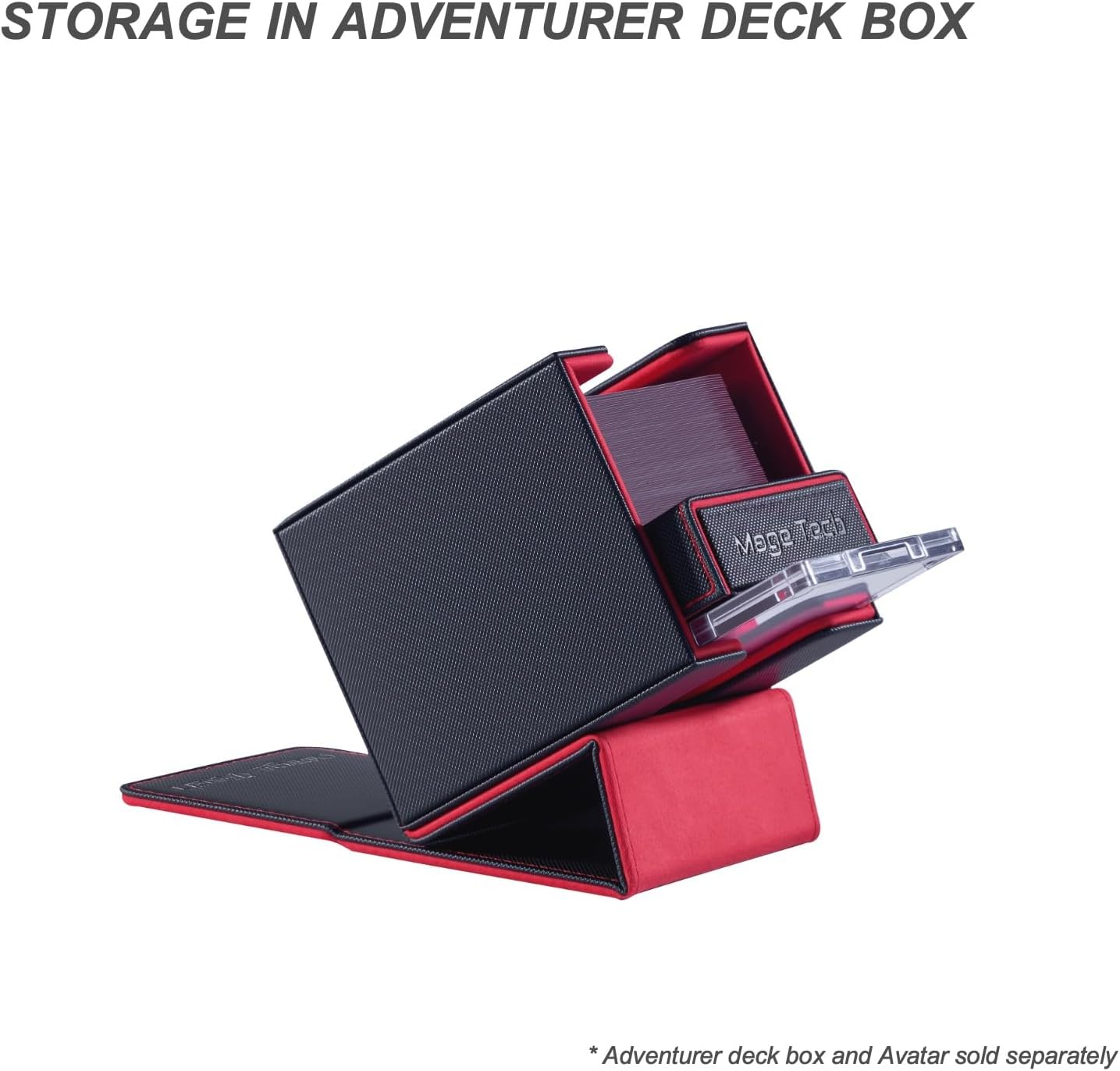 Mage Tech Pocket Dice Box (Adventurer Module) - Built-in Life Tracker - Fits 15 Counter Dice (15 mm) or 30+ Unsleeved Cards - Stores Inside Adventurer - MTG, PTCG & More (2. Eclipse (Black/Purple))