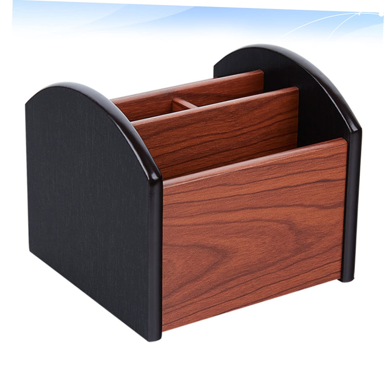 SHINEOFI Organizer da Scrivania Porta Penne in Legno Multifunzionale Design a Scomparti e Contenitore per Ufficio, per Uso Desktop in Ufficio