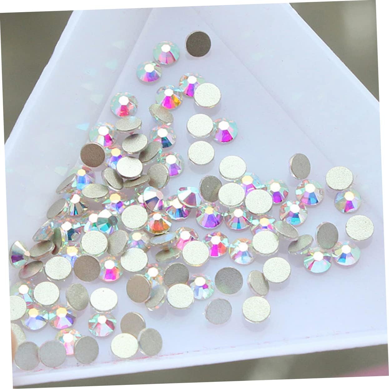 4320pcs Crystal Glass Flat Bottom Water Drill Ab Drill Fittings for Rhinestone Applicator Craft DIY Nail Art Accessories