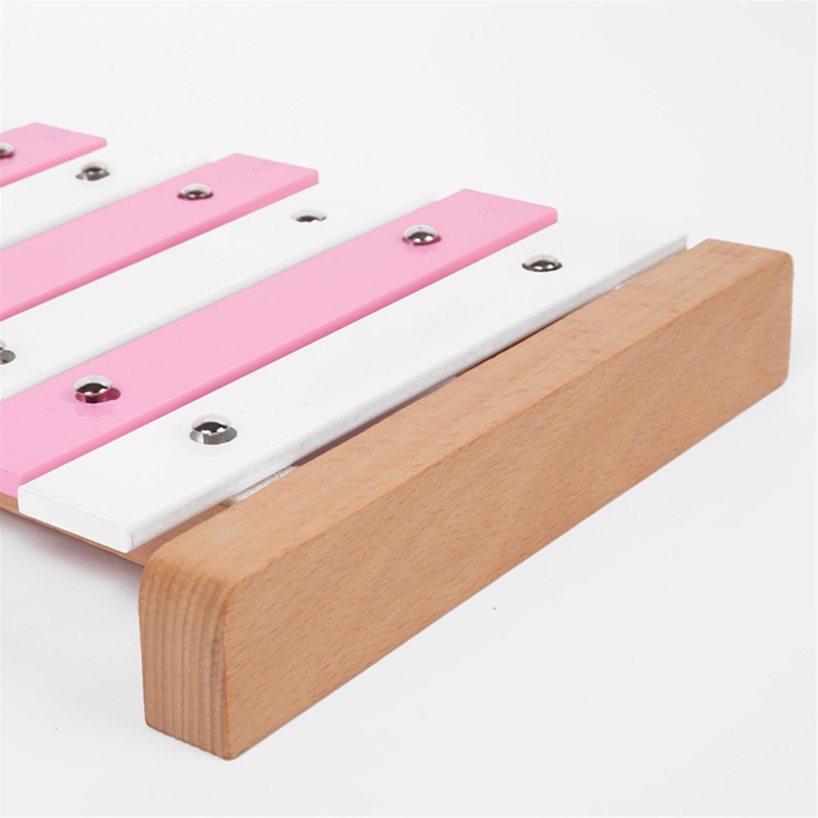 Piastra in Alluminio Rosa da 15 Note Pratico Strumento a percussione Glockenspiel Leggero Strumento a percussione Glockenspiel