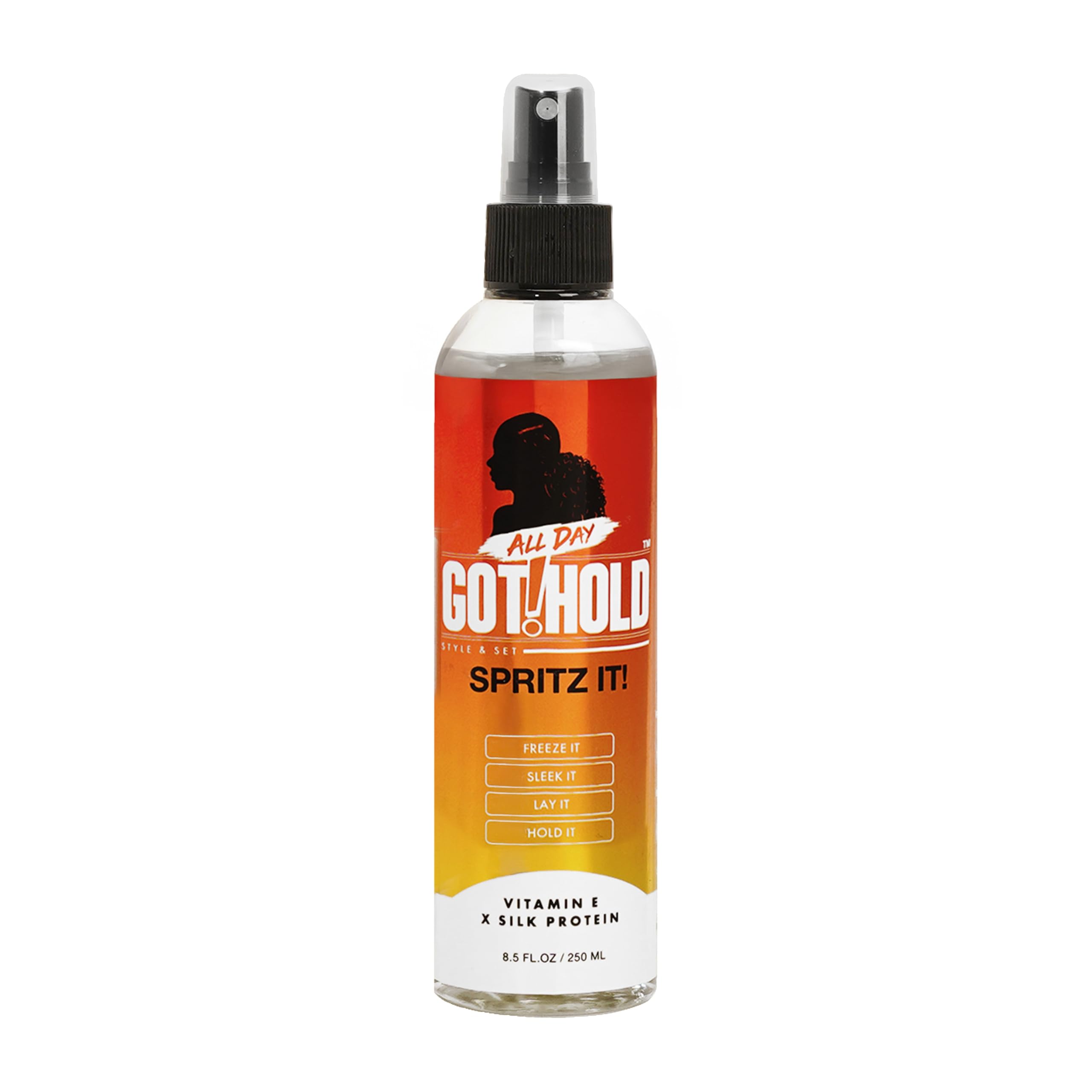 Spritz It! 8.5 Fl Oz | Lightweight Hold Spray for Braids, Twists & Natural Styles | Anti-Frizz, Shine Boost, Non-Sticky Finish