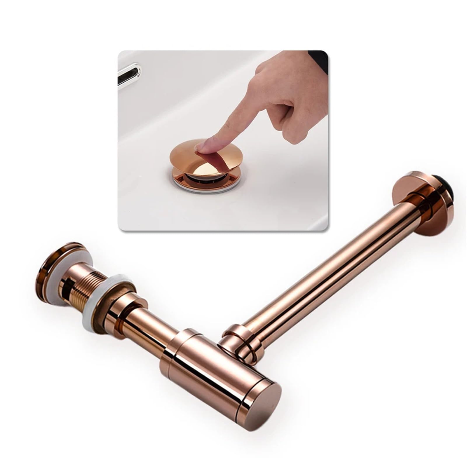 Sifón de baño, escurridor, sifón for fregadero, filtro emergente, tapón desagüe Para Fregaderos(Type 2)
