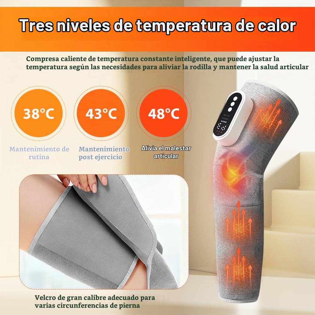 Masajeador de piernas, masajeador inalámbrico de piernas, 3 en 1, 3 intensidades y 3 modos, masajeador de piernas, masajeador de lipollo, masajeador de muslos, masajeador de pantorrillas para cansados