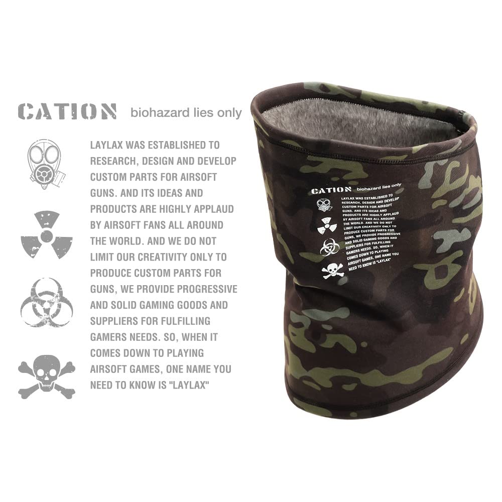 Amazon.co.jp: [LayLax] [ヒートネックゲーター MCBK フリーサイズ